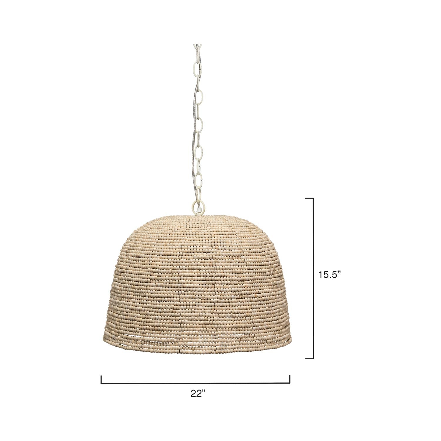 High Tide Pendant Light - line drawing.