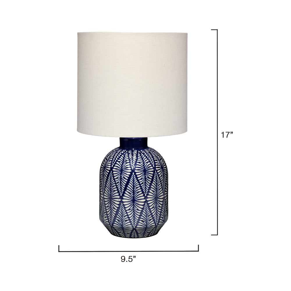 Highland Table Lamp - line drawing.