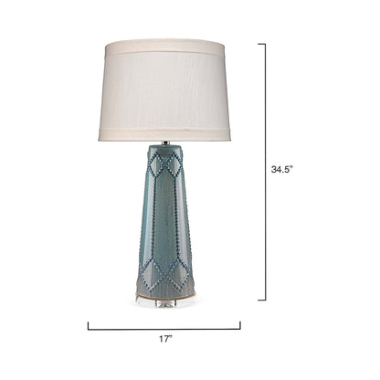 Hobnail Table Lamp - line drawing.