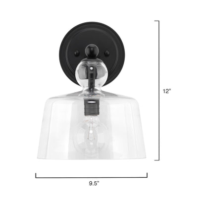 Hudson Wall Light - line drawing.