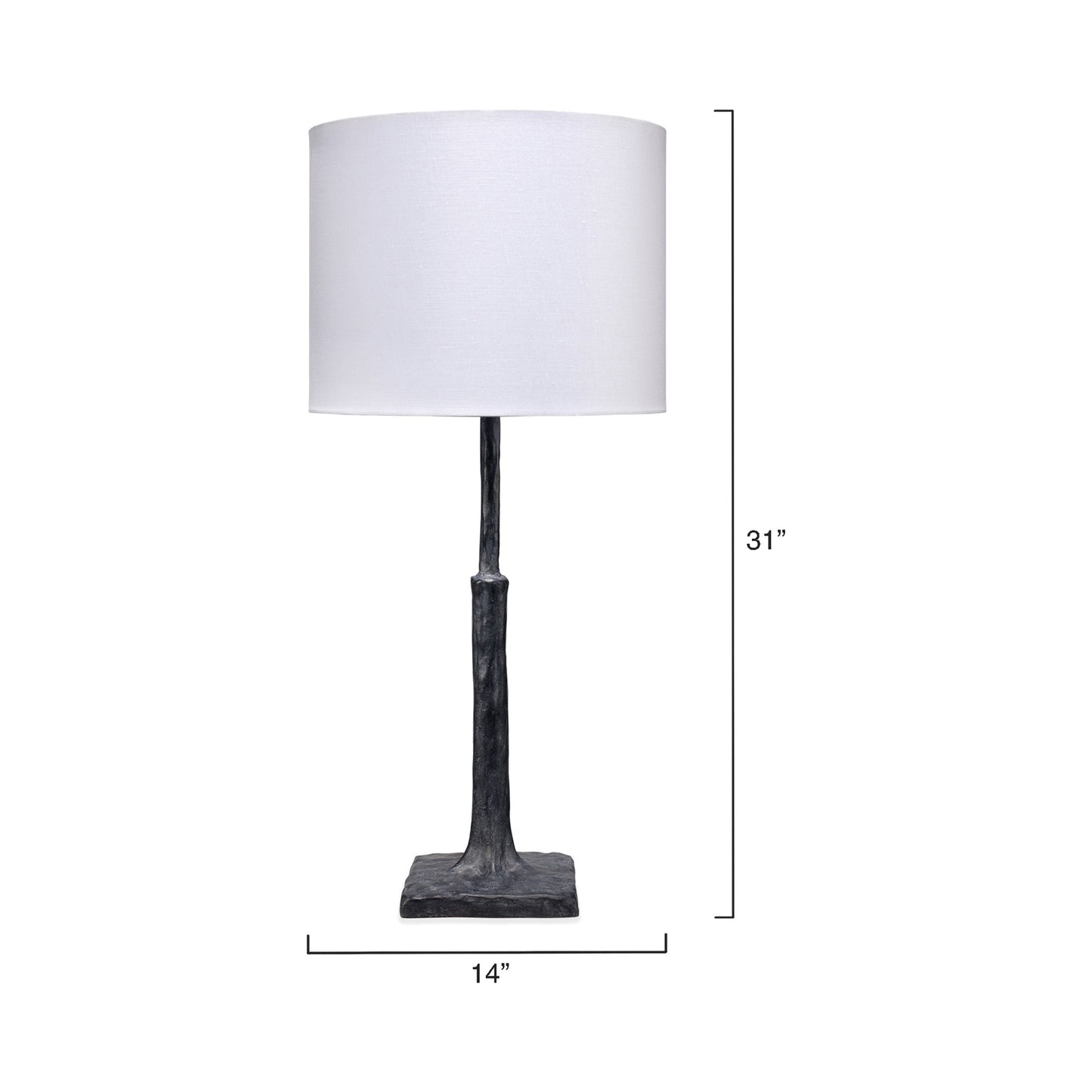 Humble Table Lamp - line drawing.