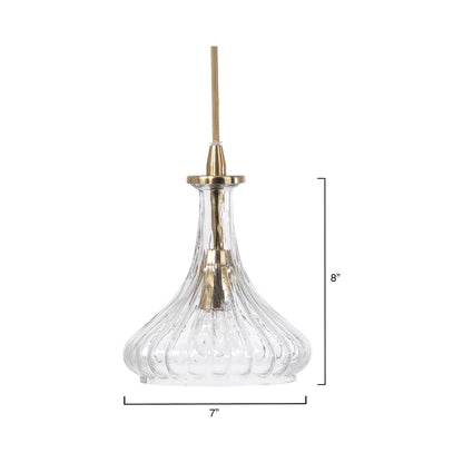 Isabella Pendant Light - line drawing.