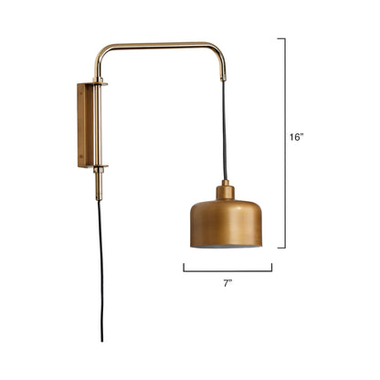 Jeno Wall Light - line drawing.