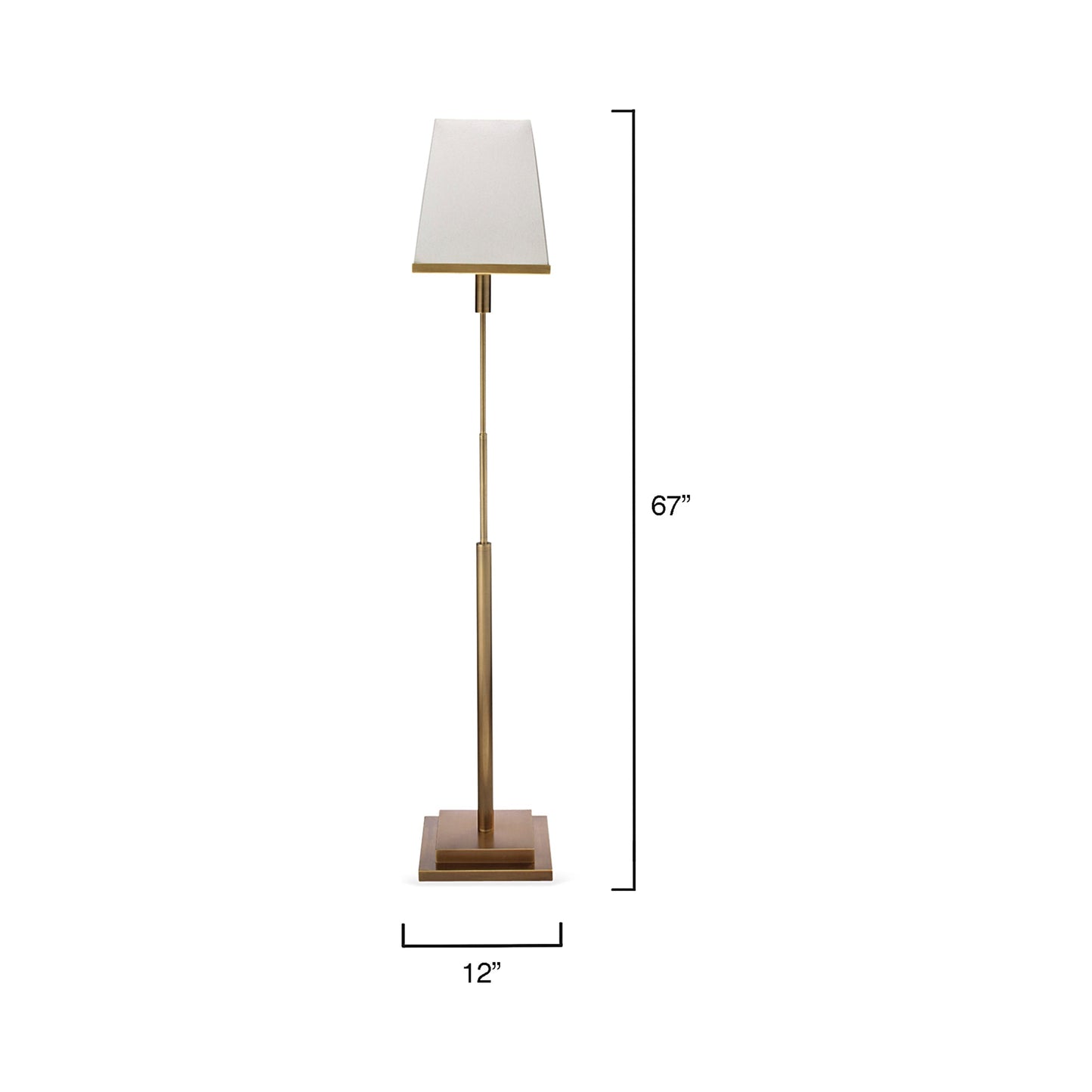 Jud Floor Lamp - line drawing.