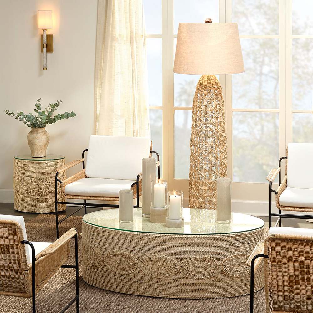 Kauai Floor Lamp in living room.