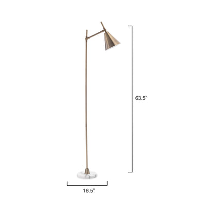 Kennedy Floor Lamp - line drawing.