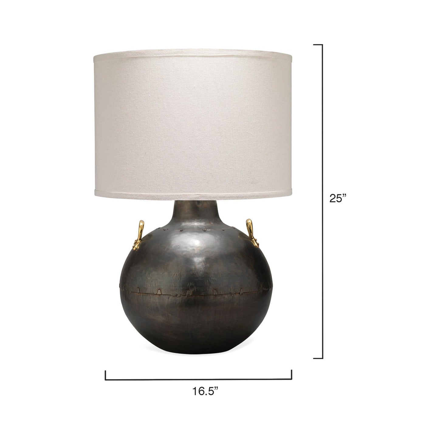 Kettle Table Lamp - line drawing.