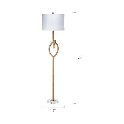 Knot Floor Lamp - line drawing.
