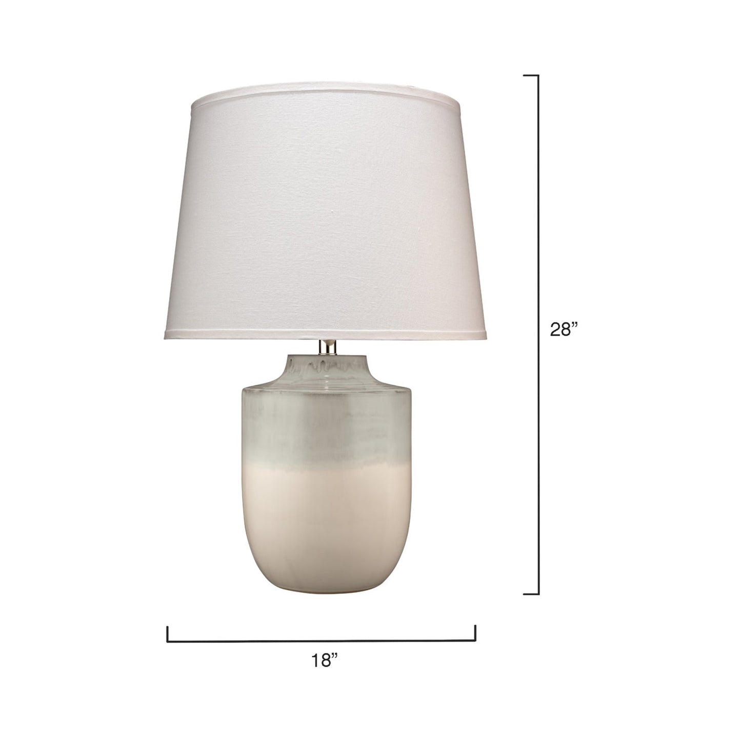 Lagoon Table Lamp - line drawing.