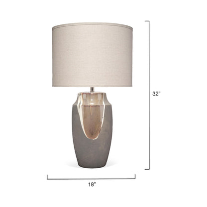 Landslide Table Lamp - line drawing.