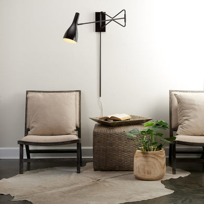 Lenz Wall Light in living room.