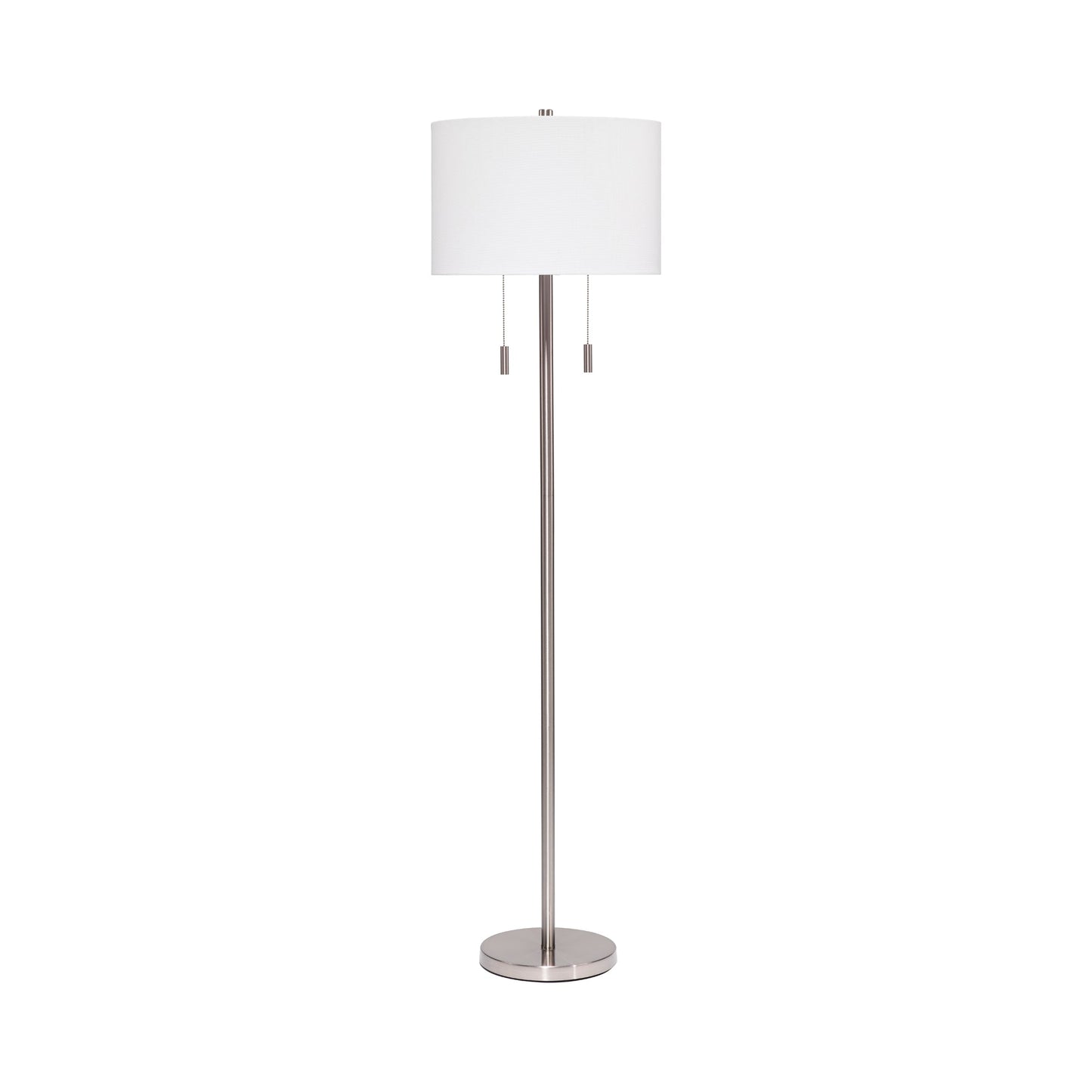 Lincoln Floor Lamp in Silver.