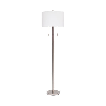 Lincoln Floor Lamp in Silver.