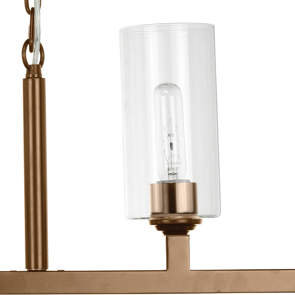 Linear Chandelier in Detail.