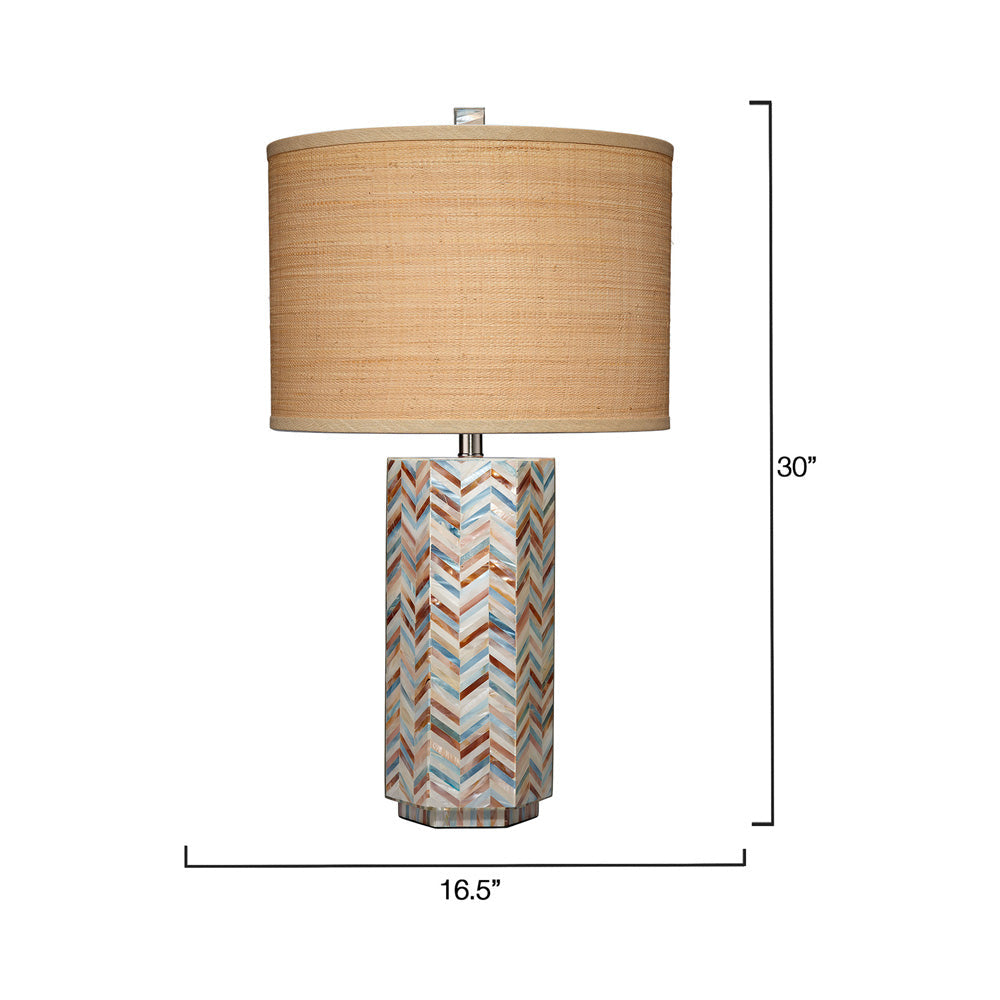 Lucille Table Lamp - line drawing.