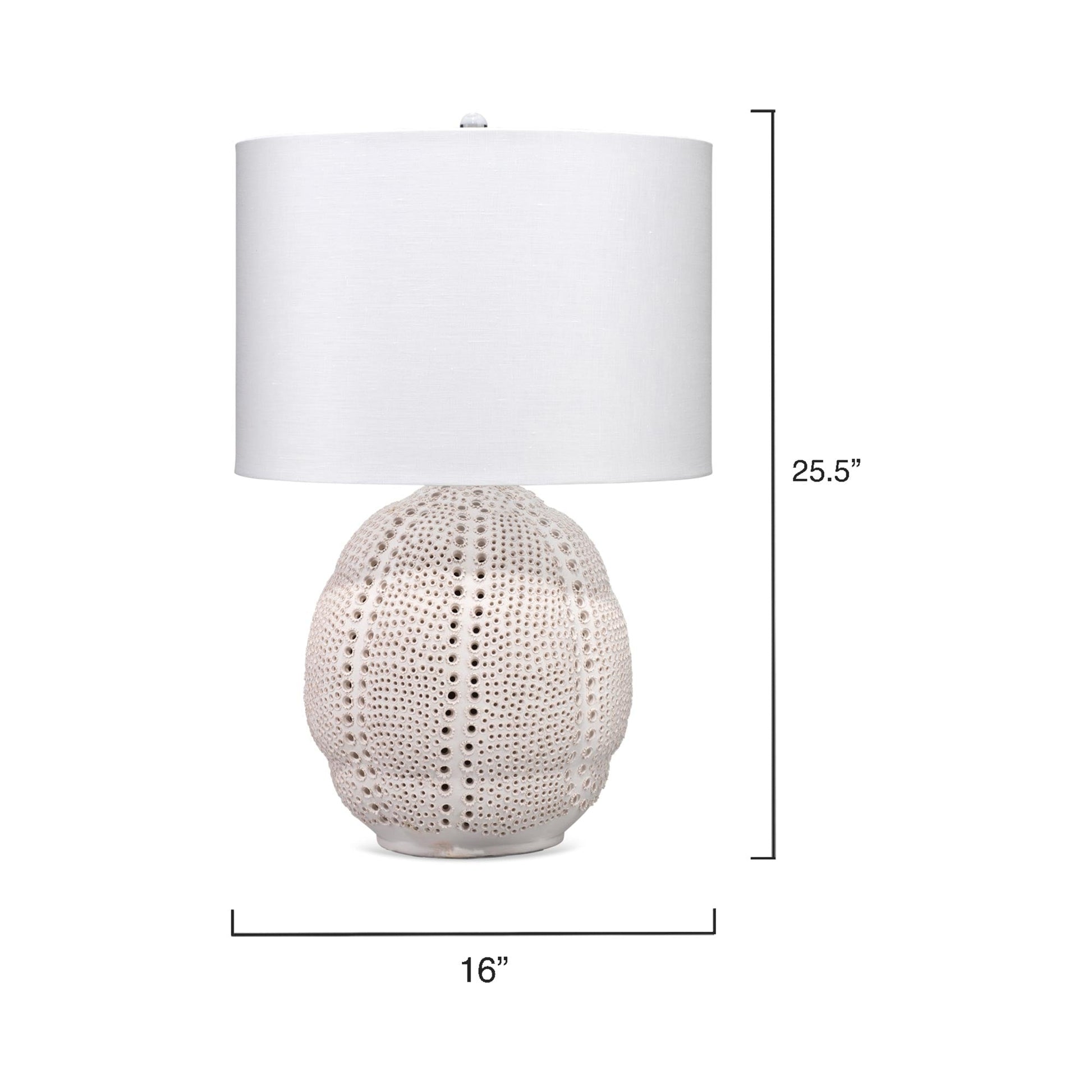 Lunar Table Lamp - line drawing.