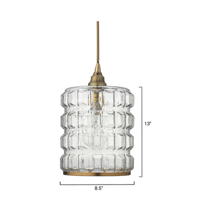 Madison Pendant Light - line drawing.