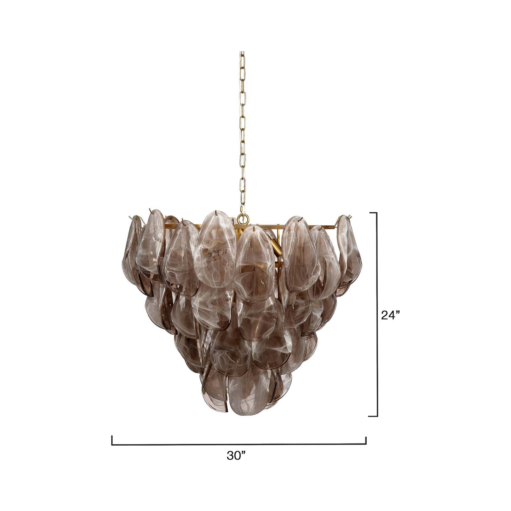 Magnolia Chandelier - line drawing.