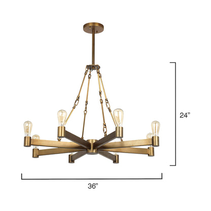 Manchester Chandelier - line drawing.