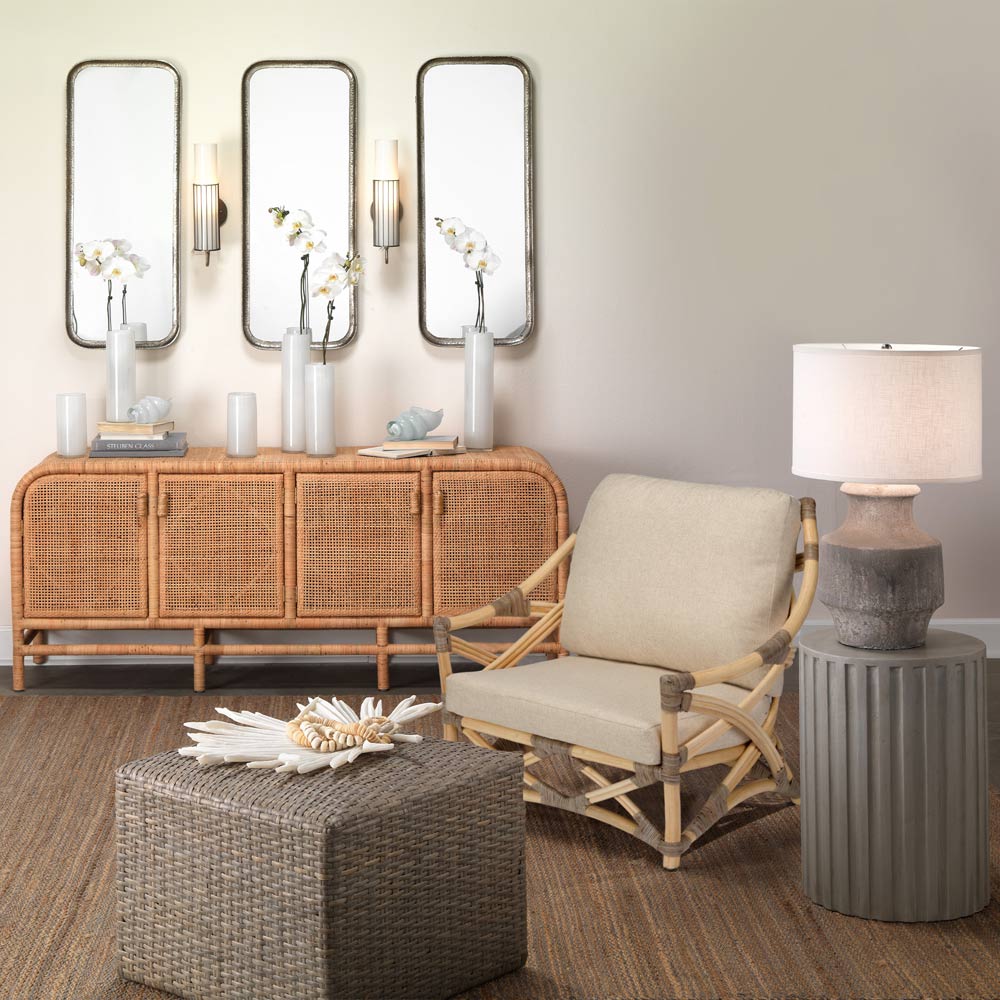 Masonry Table Lamp in living room.