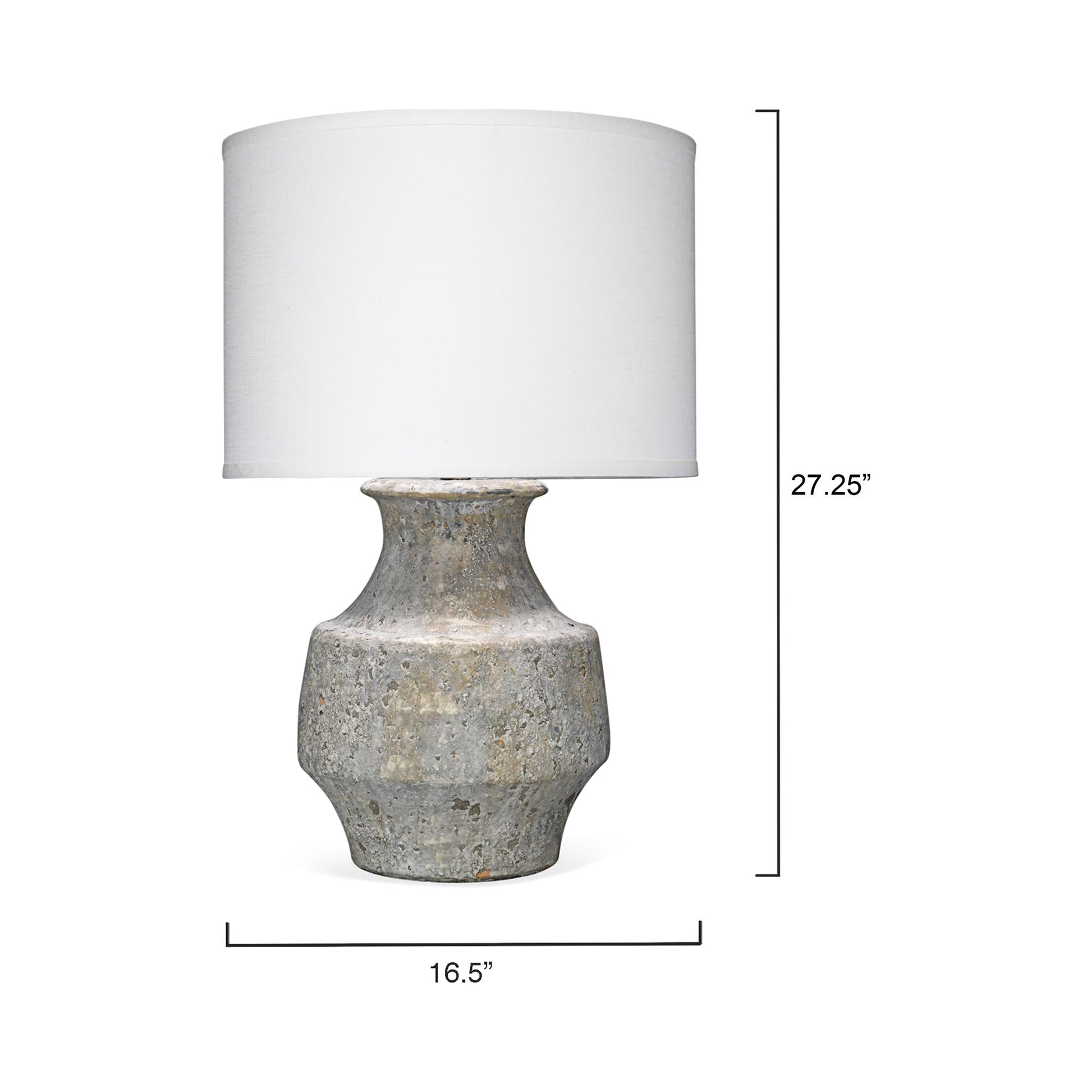 Masonry Table Lamp - line drawing.