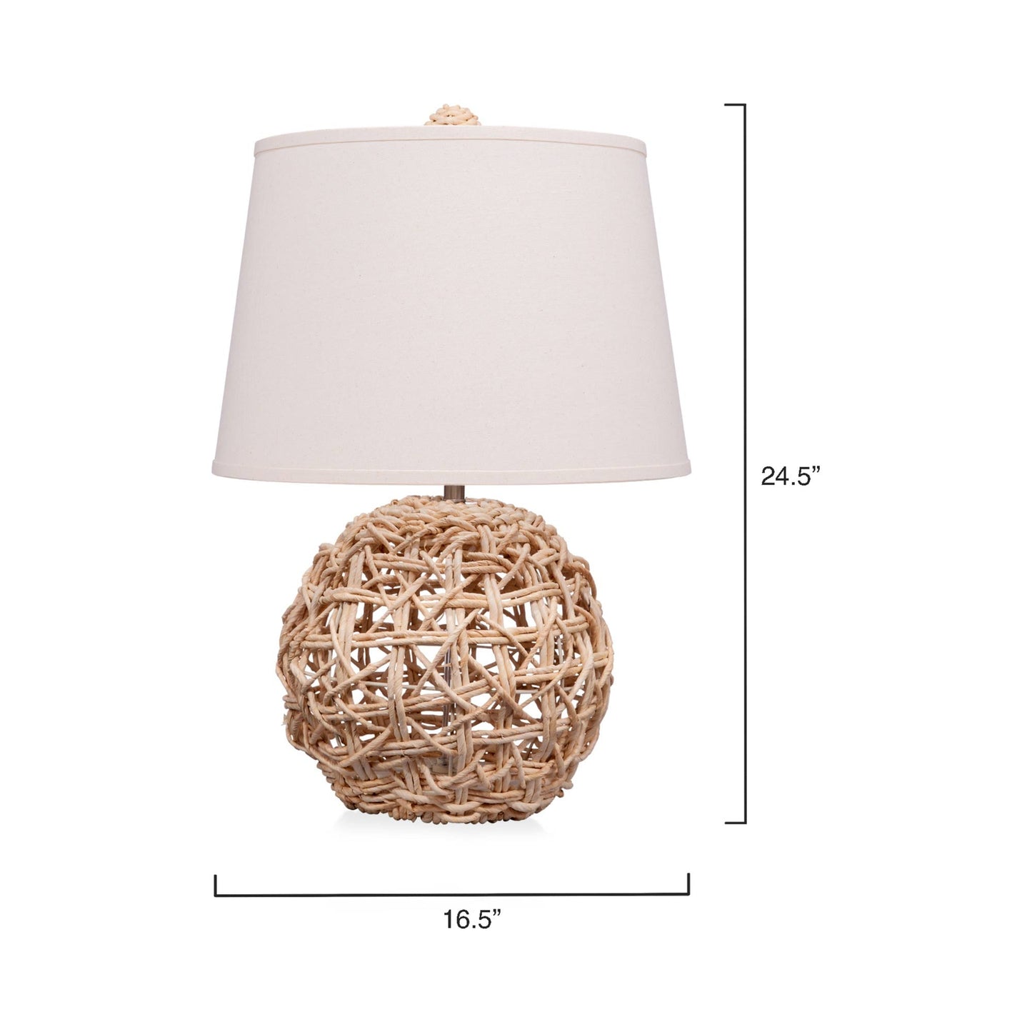 Maui Table Lamp - line drawing.