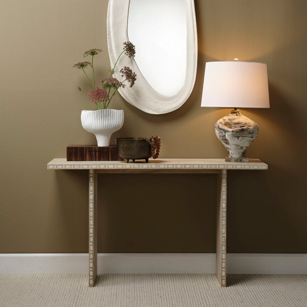 Maurice Table Lamp in living room.