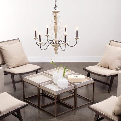 Maybel Chandelier in living room.