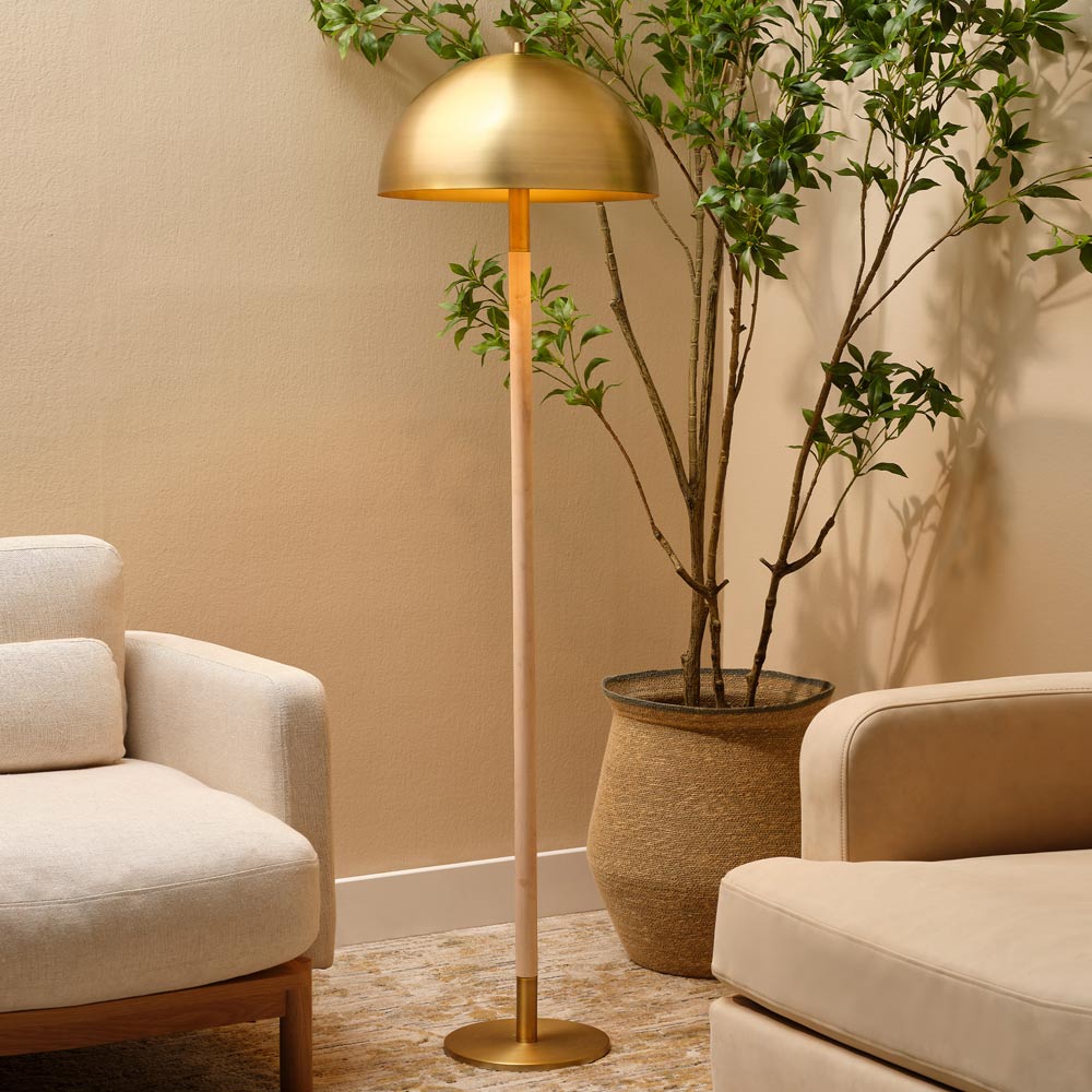 Merlin Floor Lamp in living room.