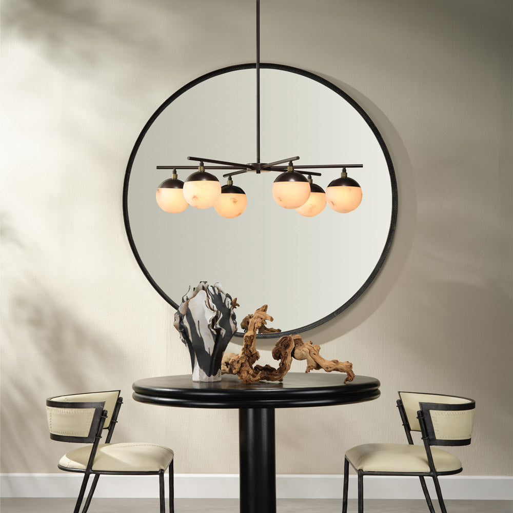 Metro Chandelier in living room.
