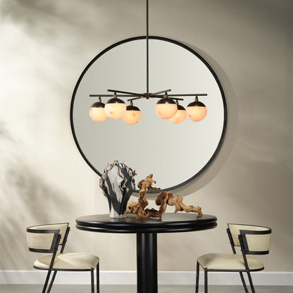 Metro Chandelier in living room.