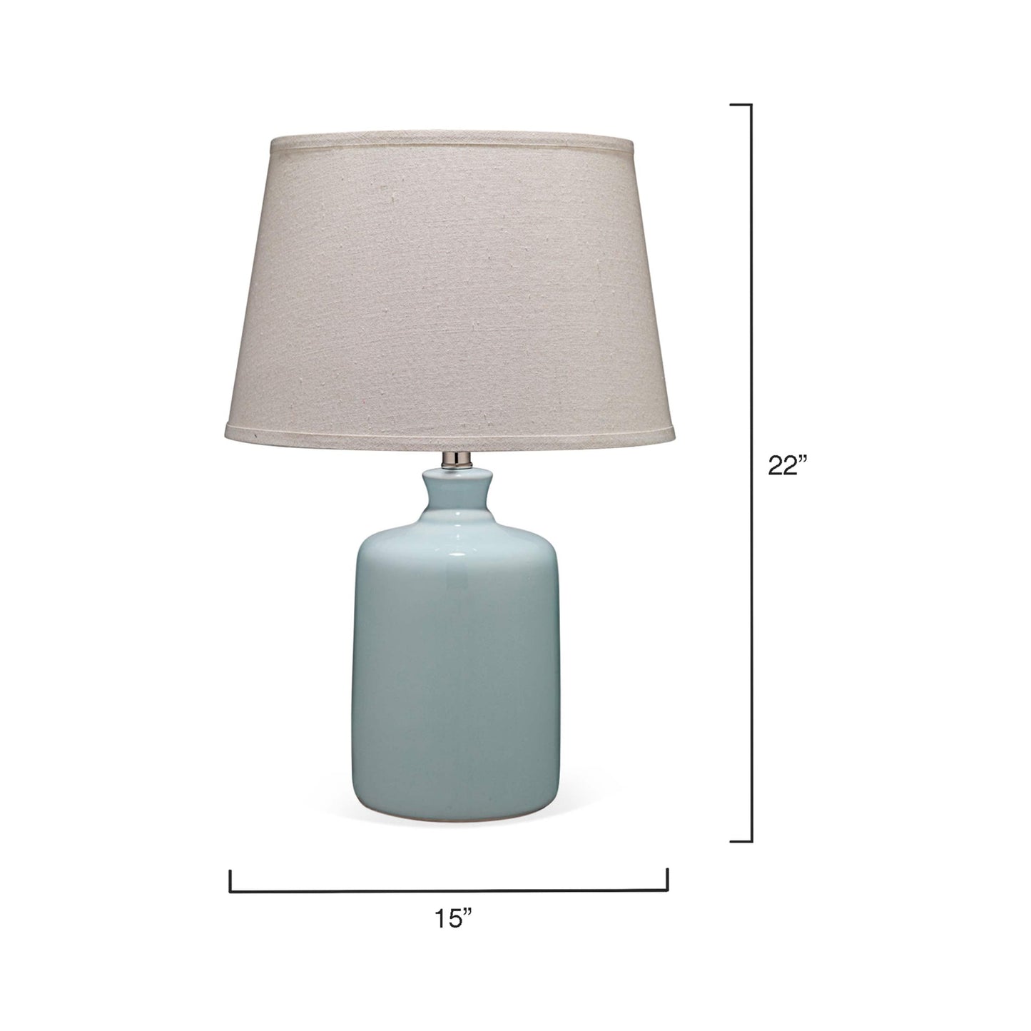 Milk Jug Table Lamp - line drawing.