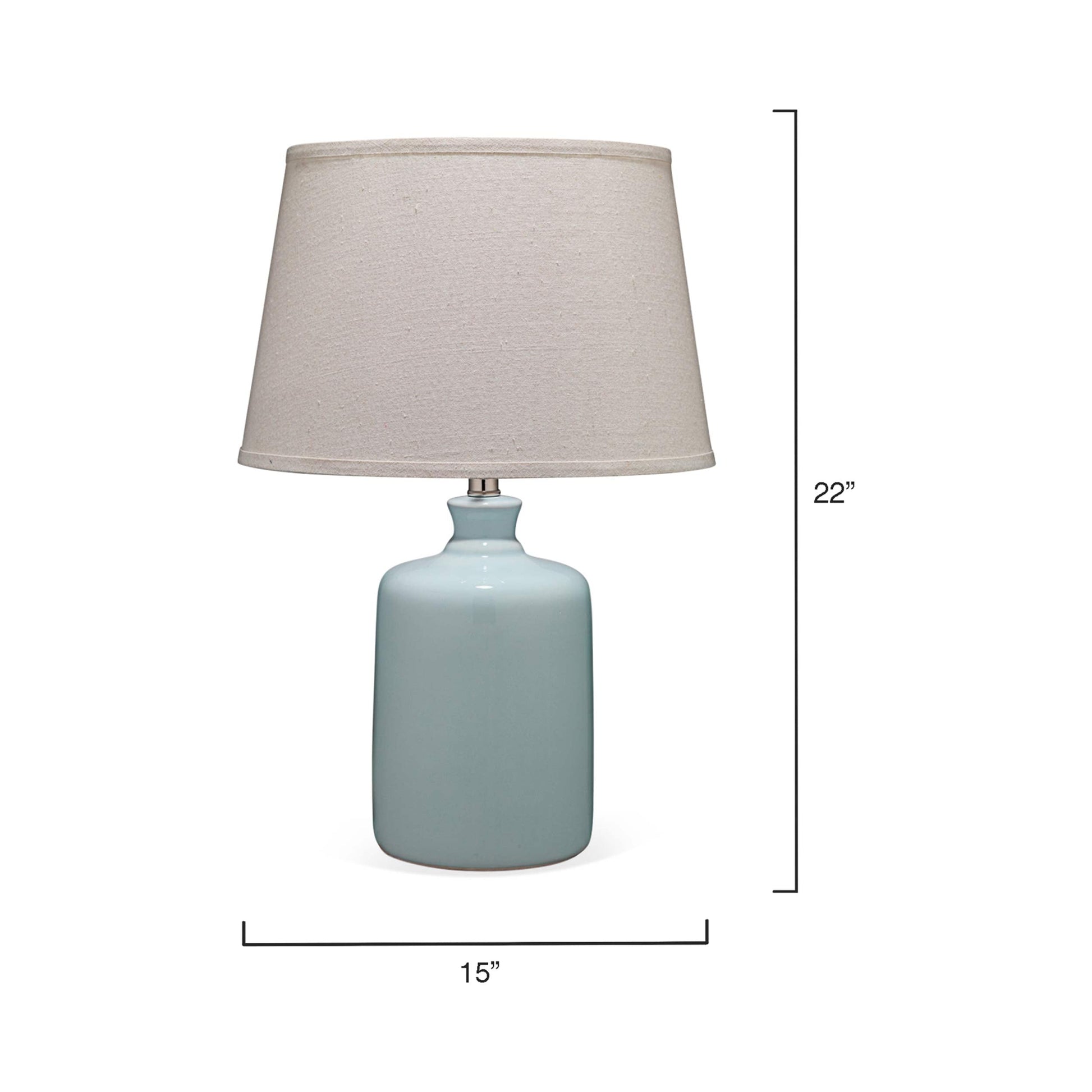 Milk Jug Table Lamp - line drawing.