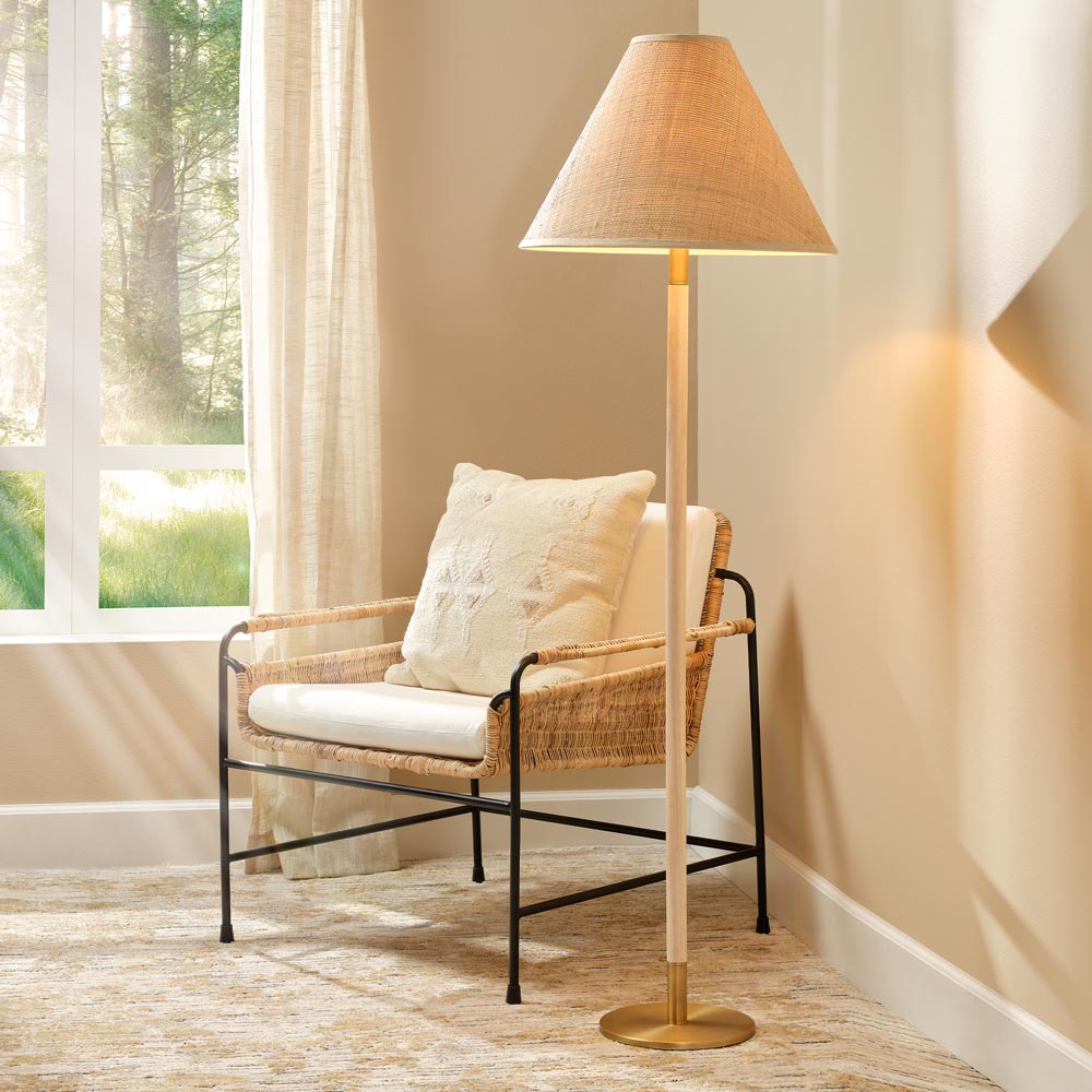 Morgana Floor Lamp in living room.
