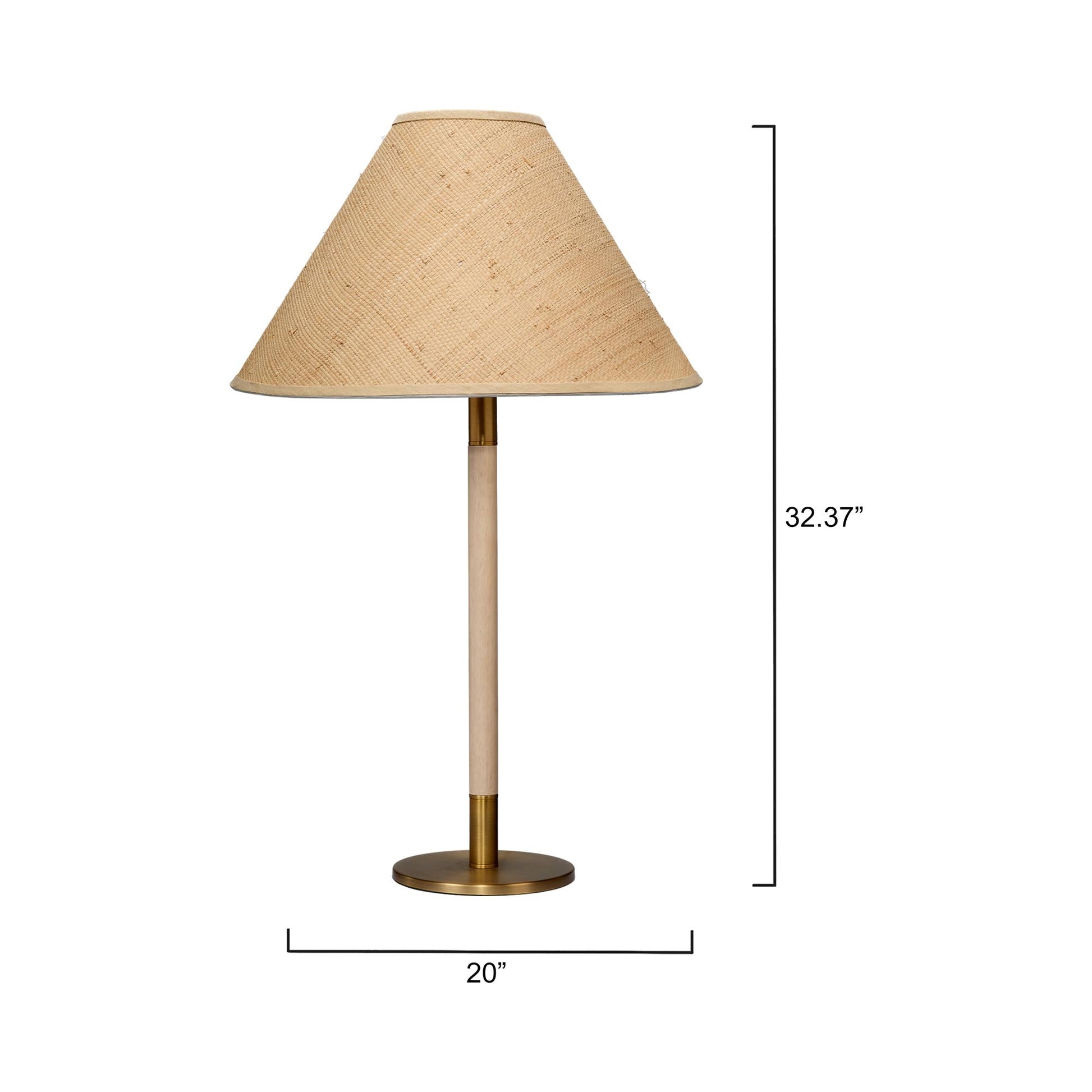 Morgana Table Lamp - line drawing.