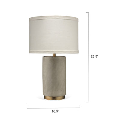 Mortar Table Lamp - line drawing.