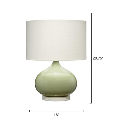 Moss Table Lamp - line drawing.