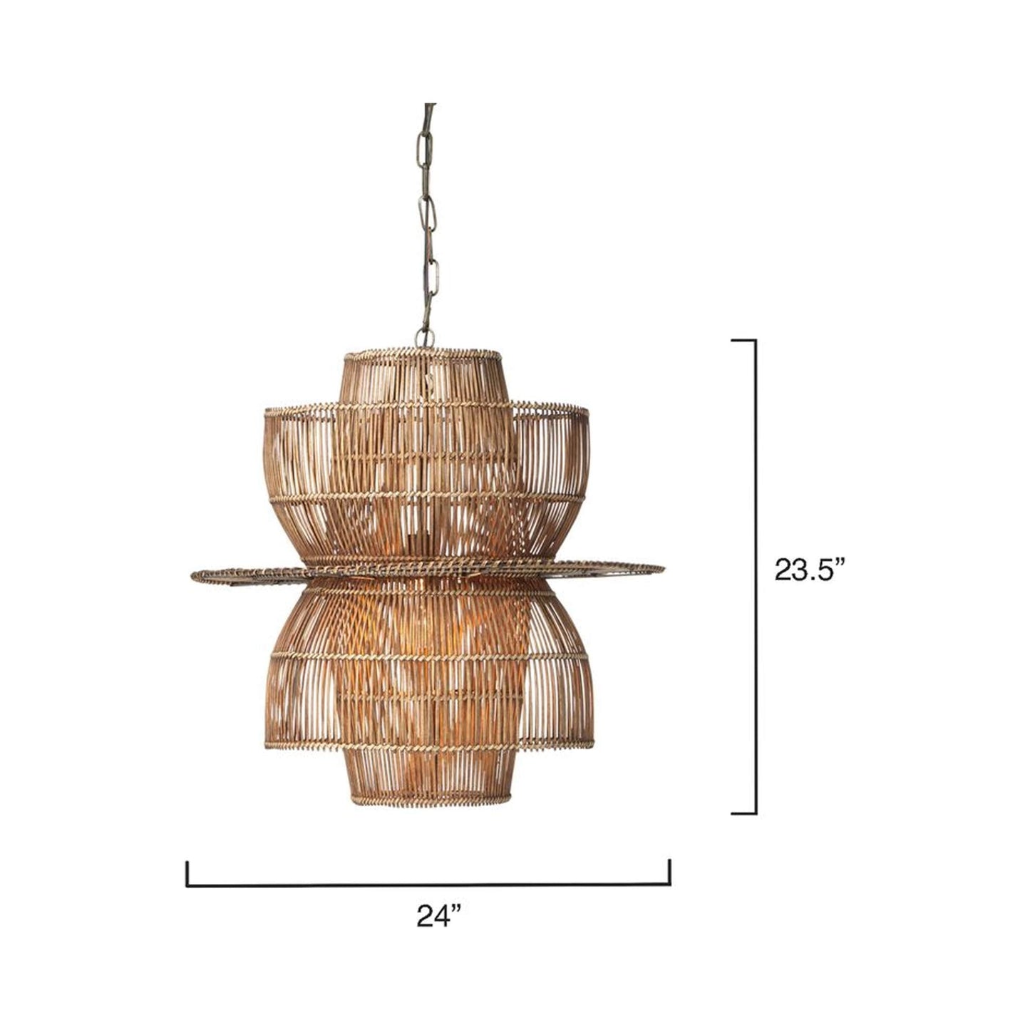 Nazas Pendant Light - line drawing.