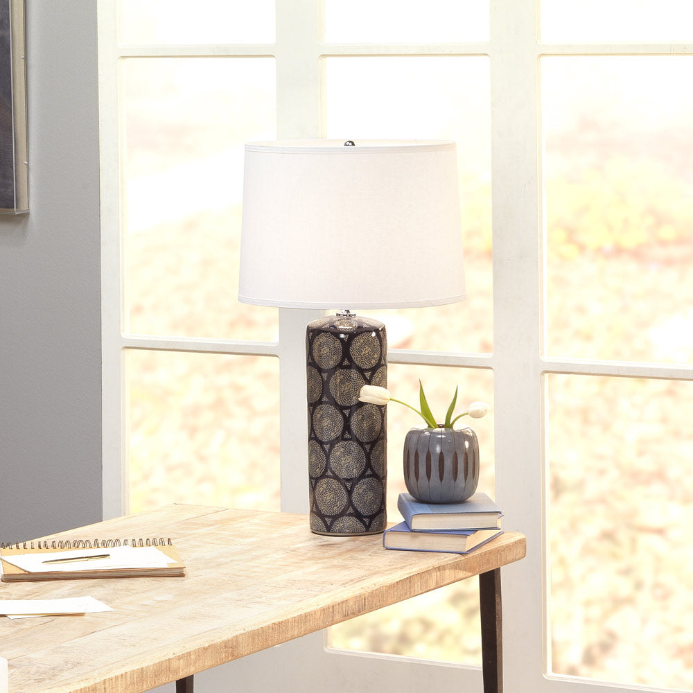 Neva Table Lamp in living room.