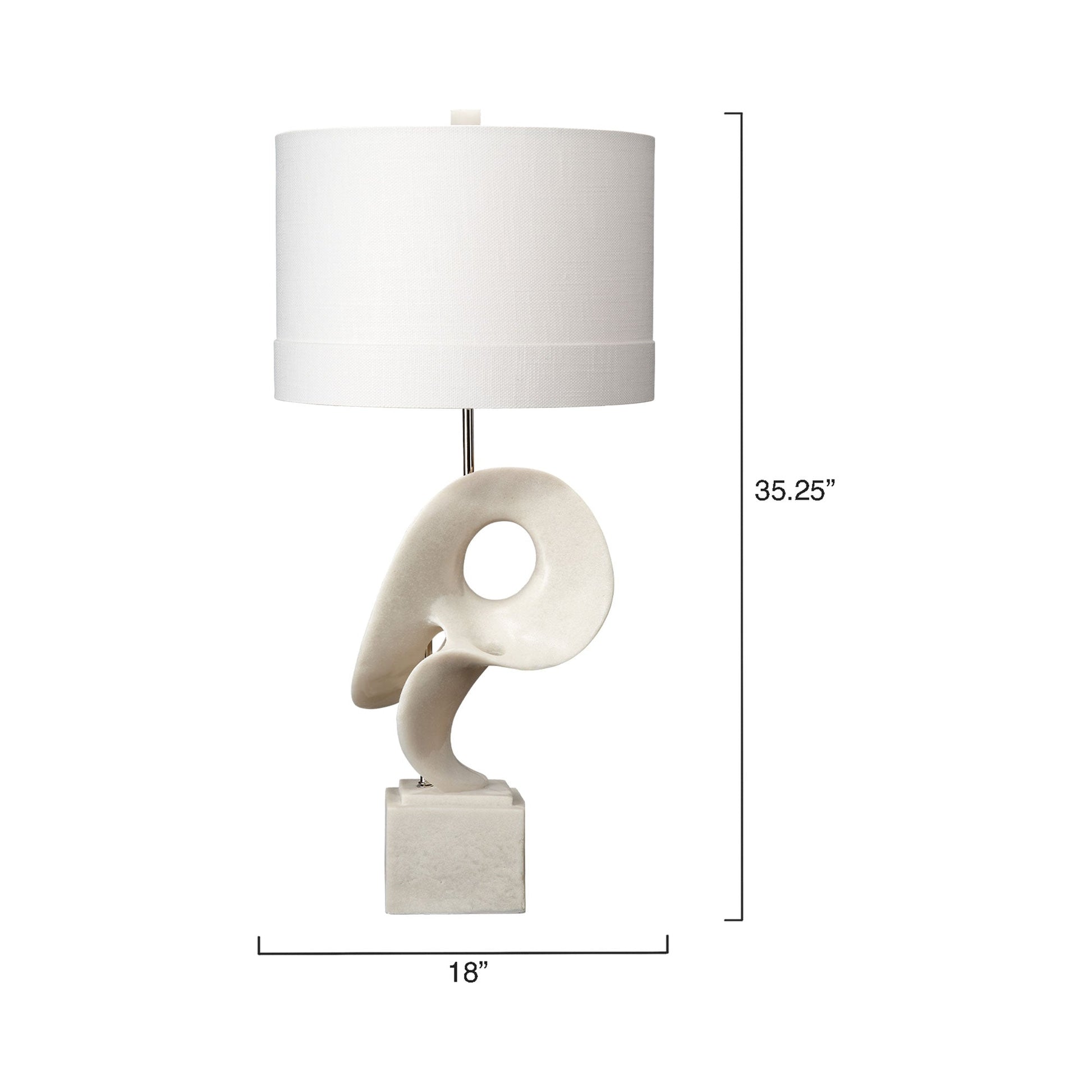 Obscure Table Lamp - line drawing.