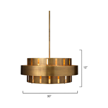 Orbit Chandelier - line drawing.