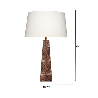Palm Table Lamp - line drawing.