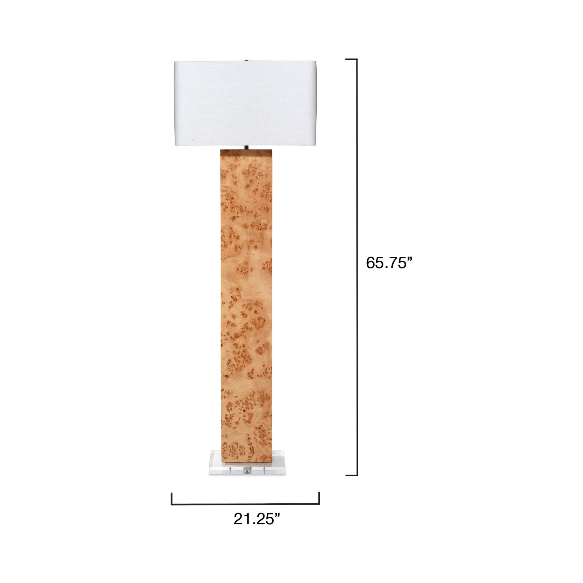 Parallel Floor Lamp - line drawing.