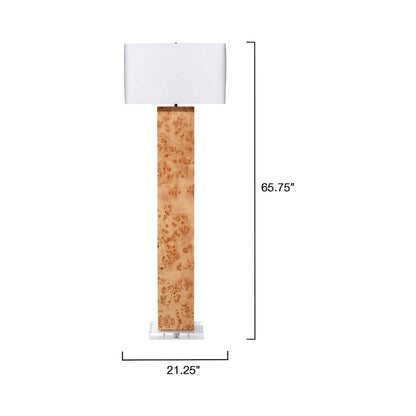 Parallel Floor Lamp - line drawing.
