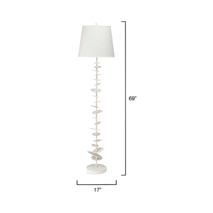 Petals Floor Lamp - line drawing.