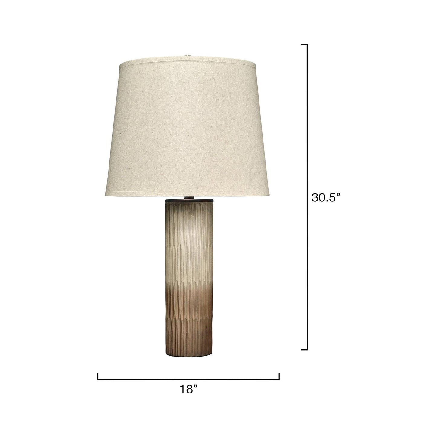 Phoenix Table Lamp - line drawing.