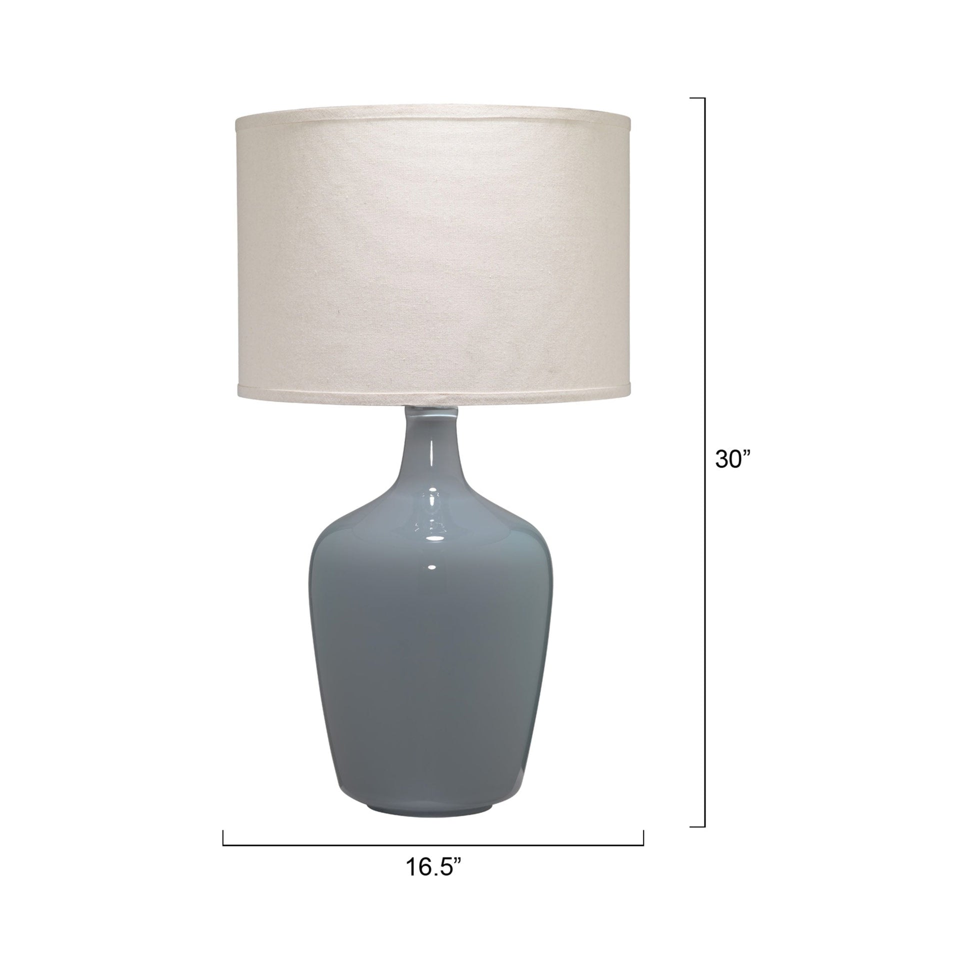 Plum Table Lamp - line drawing.
