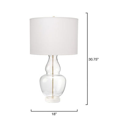 Poised Table Lamp - line drawing.