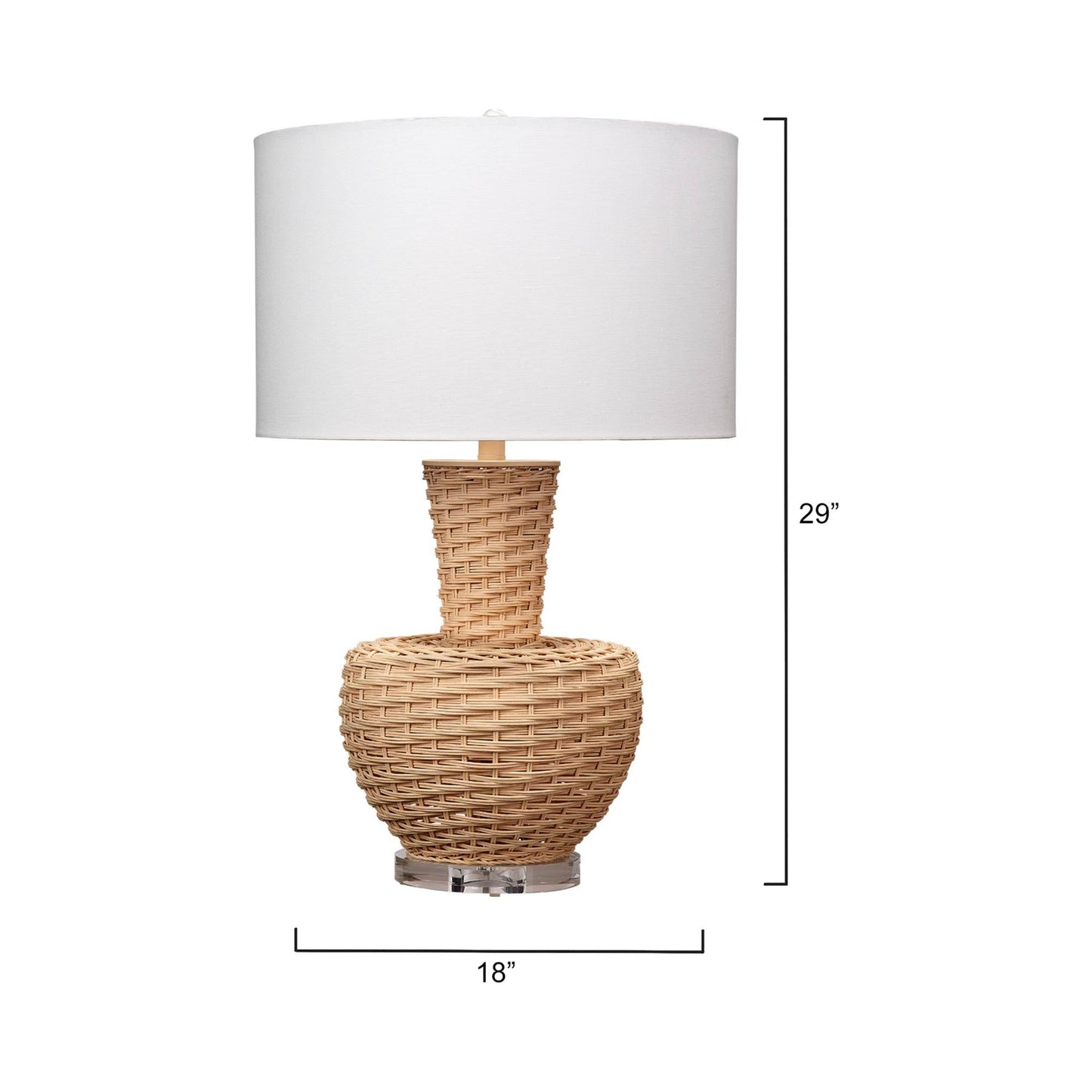 Portobello Table Lamp - line drawing.