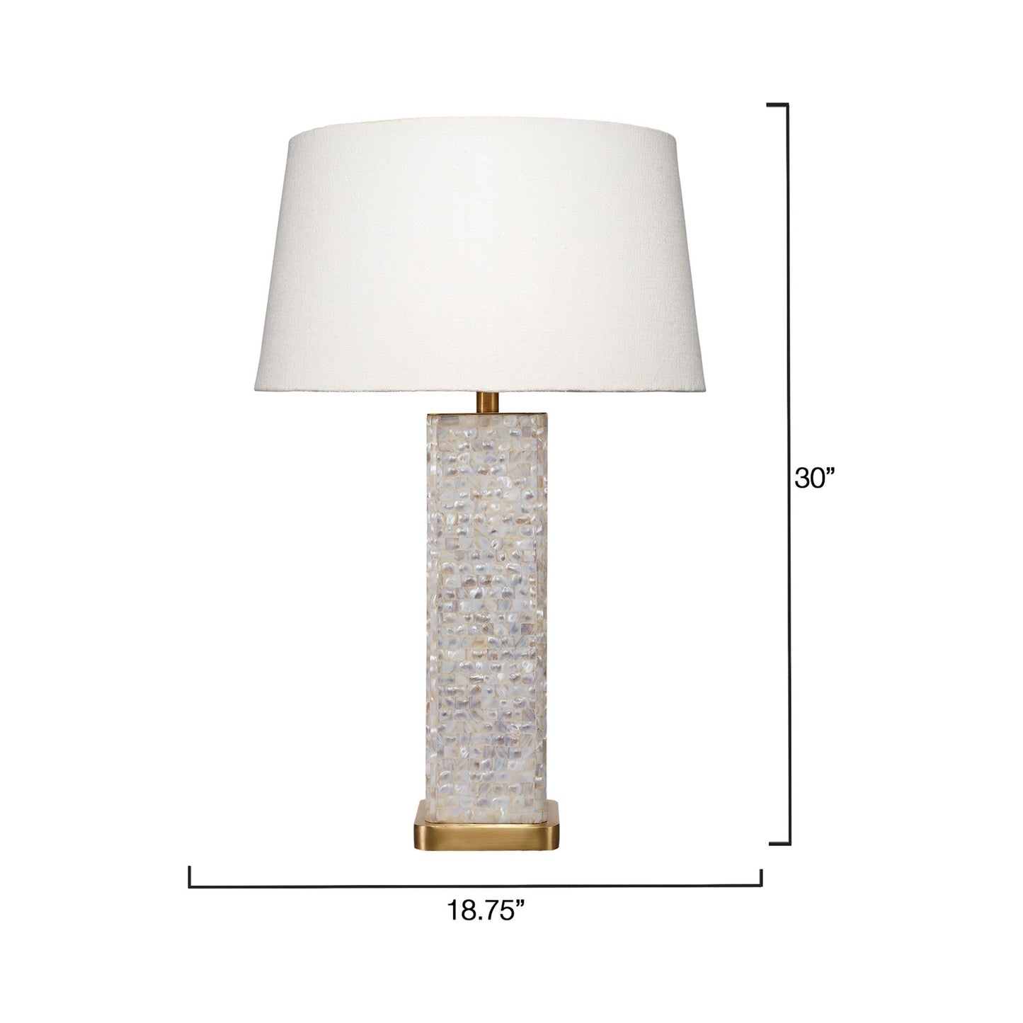 Preston Table Lamp - line drawing.